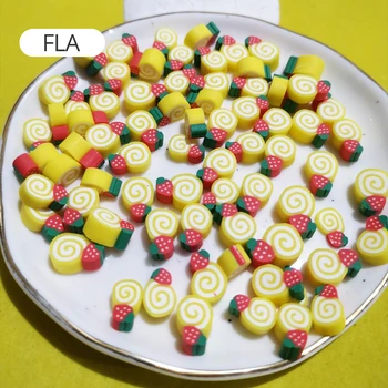 20pcs/Bolsa de 3D Lollipop Polímero Caliente de Arcilla Suave Sprinkles de colores para DIY Artesanía Kawaii Bombón de Caramelo Lindo de la caja del Teléfono de Arcilla Decoración