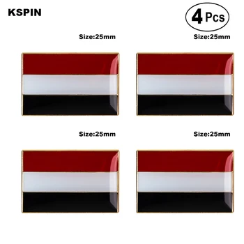 Yemen Broches de Solapa Pin insignia de la Bandera de Broche de Pines Distintivos 4pcs