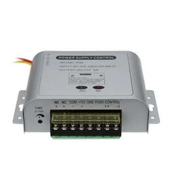 AC110V-240V de control de Acceso 12V5A cambiar la fuente de alimentación de la Puerta de Acceso del controlador de fuente de alimentación