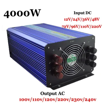 4000W 12V/24V/36/48 VDC 110/220VAC de Onda Sinusoidal Pura Inversor Solar de Viento Inversor de Potencia 8000W,de una Sola Fase Inversor de red
