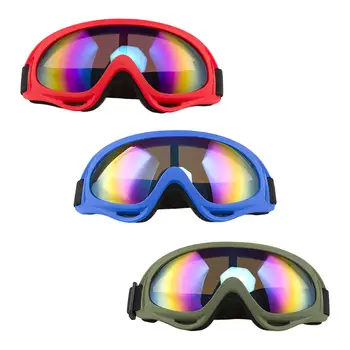 Deportes al aire libre Gafas de Esquí Snowboard Gafas con Correa Ajustable, a prueba de viento Protección de los Ojos Gafas de Moto para Jóvenes