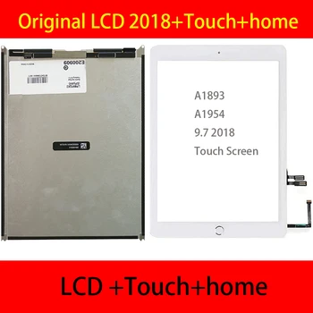 Original de la Pantalla Táctil del LCD Para el iPad 2018 A1893 A1954 Digitalizador de Pantalla Táctil del Panel de la Pantalla LCD Para el iPad 6 6 Gen 2018 A1893 A1954