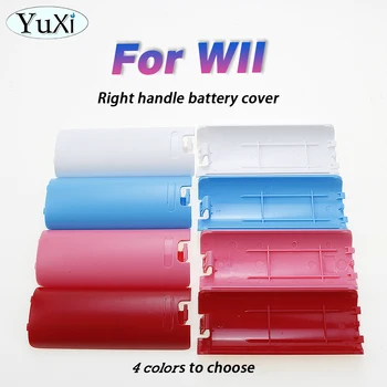 YuXi 1Pcs Controlador de Juego de Agarre de la caja de Batería de la contraportada Para el mando de Wii Gamepad Colorido de la Batería Cubierta de la caja