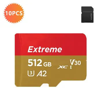 100% Original 10pcs Tarjeta SD de 32GB 64GB 128GB 256GB 512 GB Mini Tarjeta de Memoria Sd 10pcs Original Tf Tarjeta de 128gb Para la Cámara de Seguridad