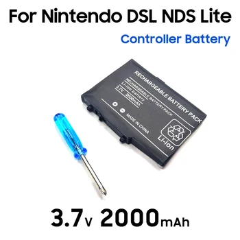 3.7 V 2000mAh batería Recargable de Litio de la Batería + Pack de herramientas Kit para Nintendo DSL NDS Lite Pad de Batería de Reemplazo