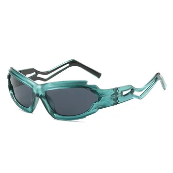 La moda Steampunk Cat Eye Gafas de sol 2023 Mujeres Hombres Y2k Punk Gafas de Sol de Señora de Lujo de la Marca del Diseñador de Gafas De Sol UV400 Oculos