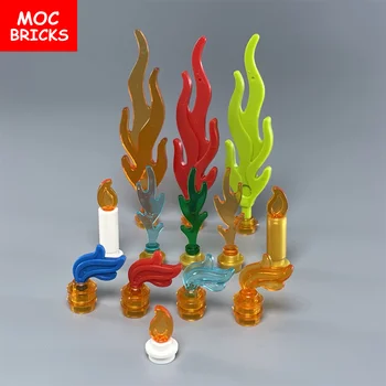 MOC Ladrillos de la Llama de la Pluma de Fuego 85959 6126 64647 la Construcción de Bloques de la Figura DIY Juguetes Para los Niños de Muñecos de Regalos