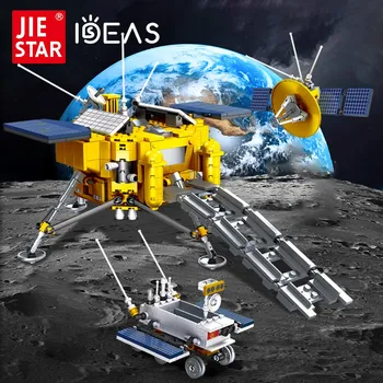 Jiestar 59012 Moc Ideas de Espacio de la Serie Sueño de Estrellas, Luna de Exploración Lunar Conjunto de Ladrillo Modelo de Bloques de Construcción de los Niños los Regalos de Juguetes 735pcs