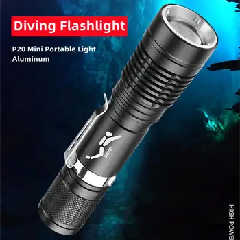 Mini P20 5W LED de la Linterna del salto del Clip de la Pluma Portátil de Foco Fijo Impermeable 300Lm Luz Brillante Tienda de campaña de Pesca de la Lámpara de la Antorcha