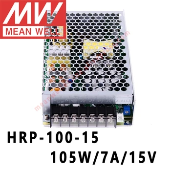 Pozo del medio de la HRP-100-15 meanwell 15V/7A/105W DC de Salida Única con la Función PFC de la Conmutación de la fuente de Alimentación de la tienda online