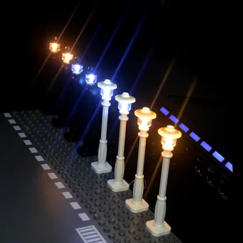 La ciudad de la Luz de Calle Modelo Mini Luz de Bloques de Construcción de 7 Puertos USB LED Emisor de Luz de Ladrillo Clásico de las Lámparas LED Compatible con Todas las Marcas