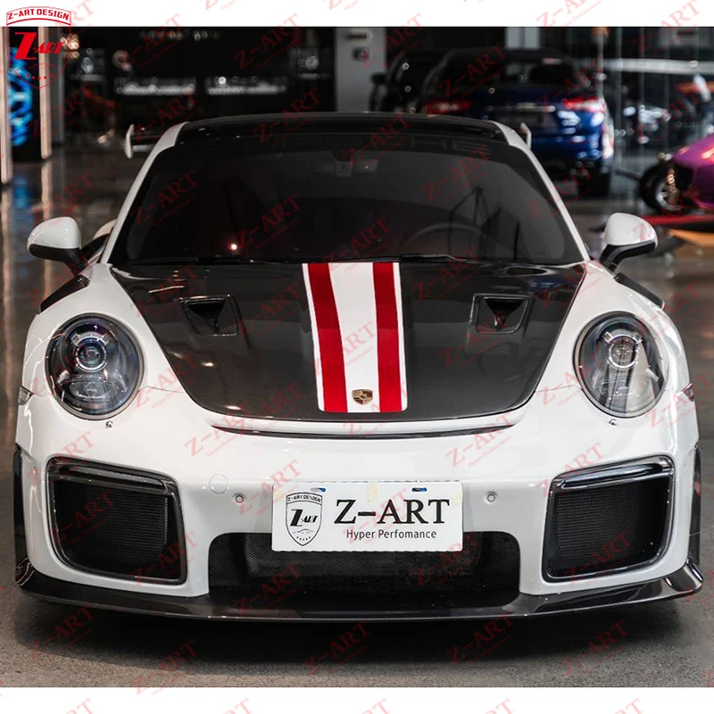 Z-ARTE GT2 RS Kit de carrocería Para el Porsche 911 2012-2018 de Fibra de Carbono Tuning Kit de Coche Vuelva a colocar los Accesorios Labio Delantero Faldones Laterales Kit de Spoiler - 3