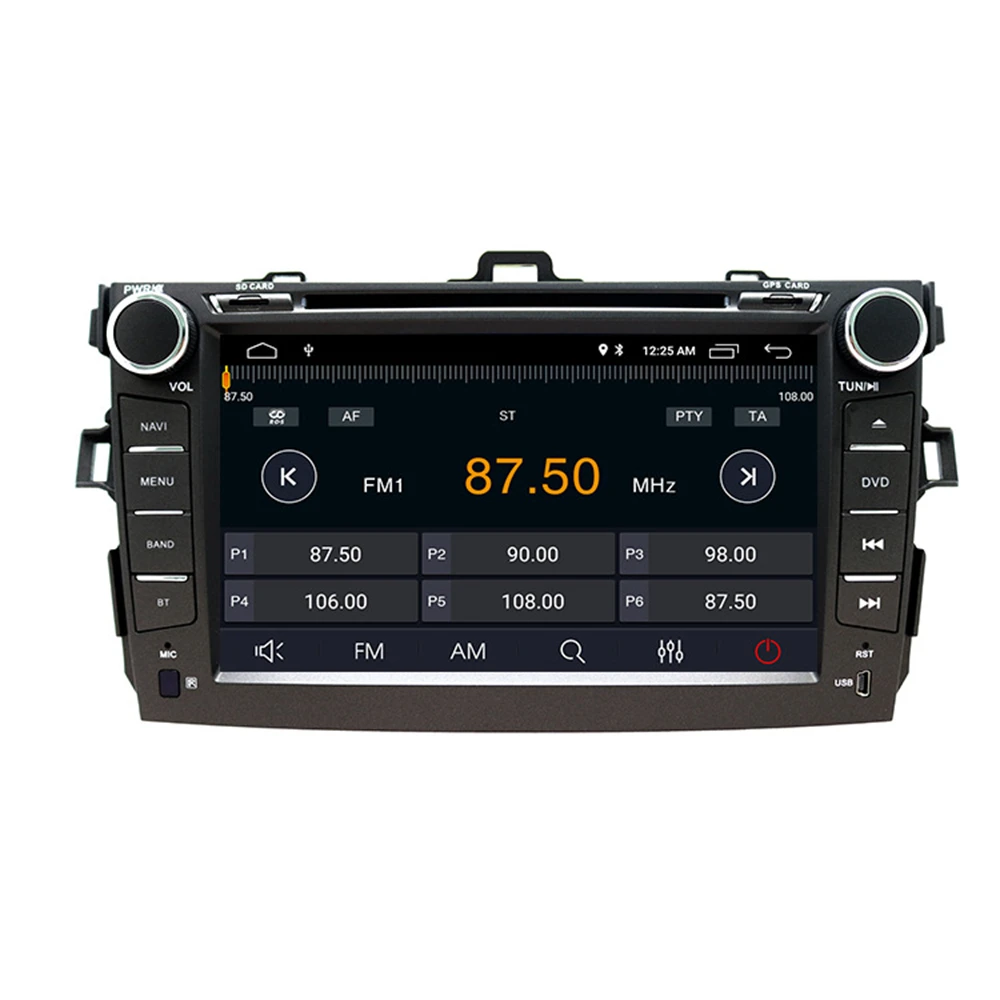 2 Din Para el Toyota COROLLA 2007 - 2013 Android 12 Radio de Coche Multimedia de Audio DSP Jugador de Navegación GPS del DVD Estéreo de Carplay Jefe de la Unidad de - 3