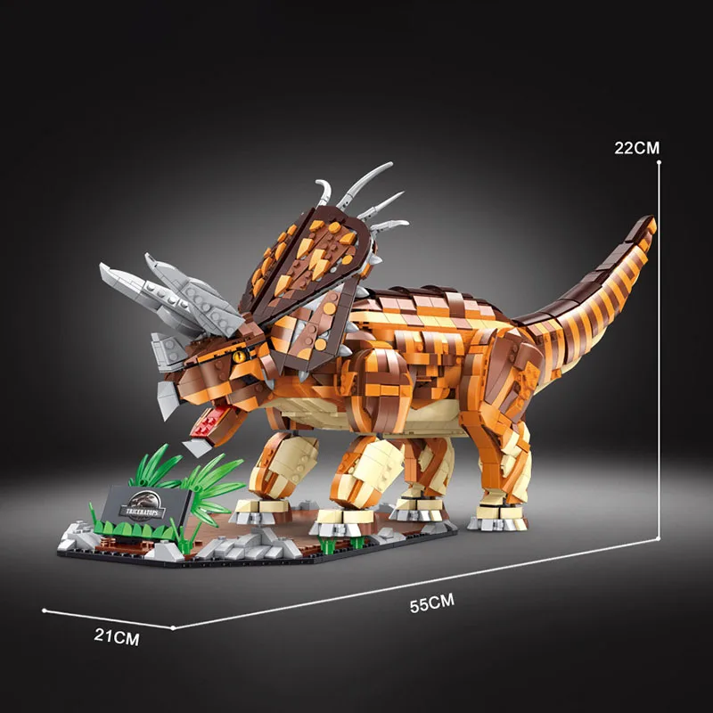 La luz del Jurásico Unicornio Mundo de los Dinosaurios Modelo de Ladrillos Dragón Bloques de Construcción de Juguetes para Niños Niño Niños Regalos 2116Pcs - 3