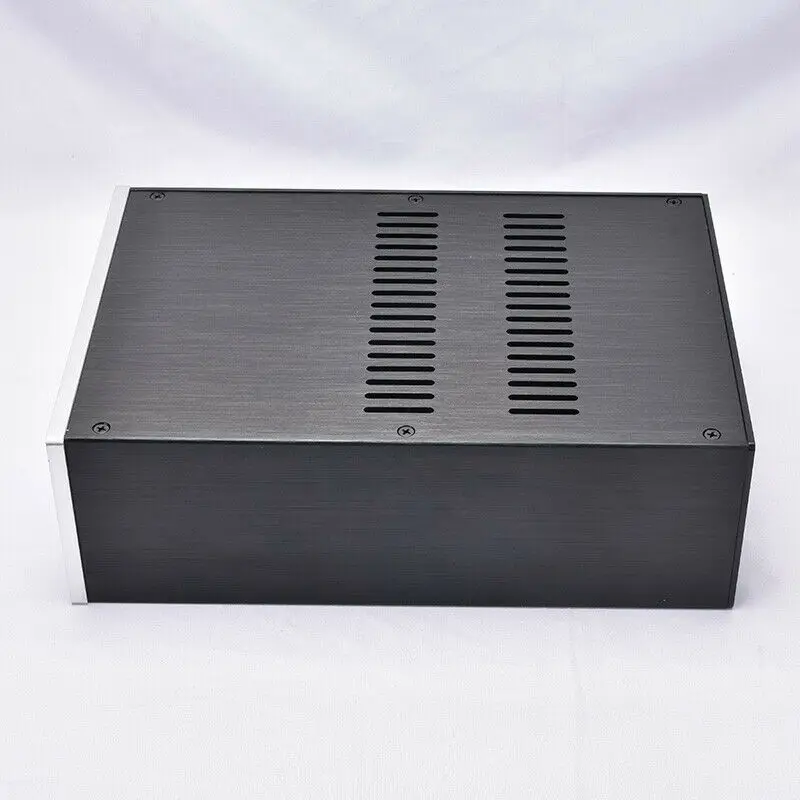 GZLOZONE Completo de la Carcasa de Aluminio del Caso del Amplificador de Potencia Chasis de la fuente de alimentación de la Caja de 220*100*311mm L14-34 - 3