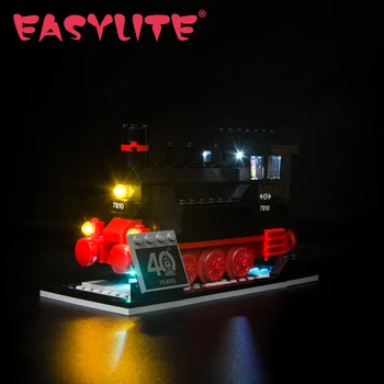 EASYLITE LED Light Set Para 40370 Motor de Vapor de 40 Años Trenes Aniversario de Bloques, Ladrillos Sólo Kit de Iluminación No Incluya el Modelo