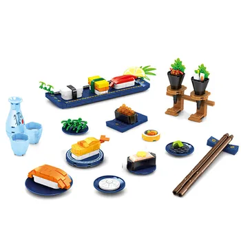 2022 de la Ciudad de la Creatividad y la Comida Japonesa Sushi Colección MOC Modelo de Construcción de Bloques, Ladrillos Juguetes de Niños Para los Niños Regalo de Cumpleaños