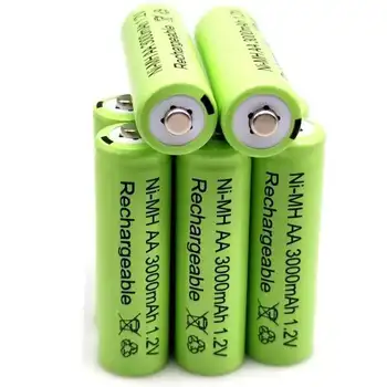 4 ~ 20 PCS 1.2 V 3000 MAh NI MH AA Pre-cargado Bateras Recargables NI-MH Recargable AA Batera Para Juguetes Micrfono De La Cmara