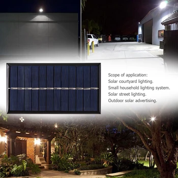 1W 6V Panel Solar DIY Sistema Solar para Teléfono de la Célula de Batería del Banco del Poder de los Cargadores