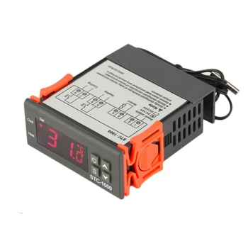 STC-1000 Controlador de Temperatura Digital Termostato Termorregulador -50~100C Doble Relé LED 10A Calefacción Refrigeración