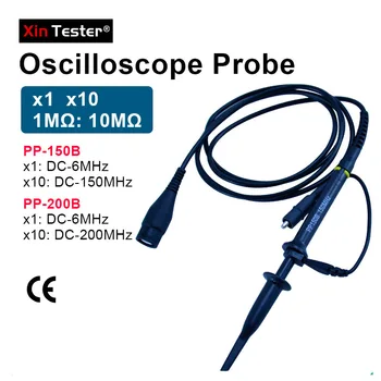 Xin Probador del Osciloscopio Digital de la Sonda PP-150B PP-200B X1 X10 150Mhz de 200 mhz Osciloscopio Sondas de Prueba de los Accesorios