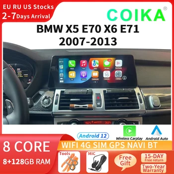 10.25 Android Sistema Estéreo del Coche Para BMW E70 E71 2007-2013 SIM WIFI GPS Navi Radio Carplay Android Auto BT Pantalla Multimedia