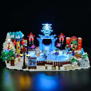 Luz Led Kit De LEGO 80109 Año Nuevo Lunar Festival de Hielo de Colección de Ladrillos (Sólo Luz Kit Incluido)