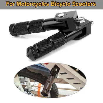 2PCS 8mm Para Motocicletas Bicicletas Scooters Universal Pedales Doblado Reposapiés Footpeg 2x Rápida Y el Envío Gratis de Alta Calidad