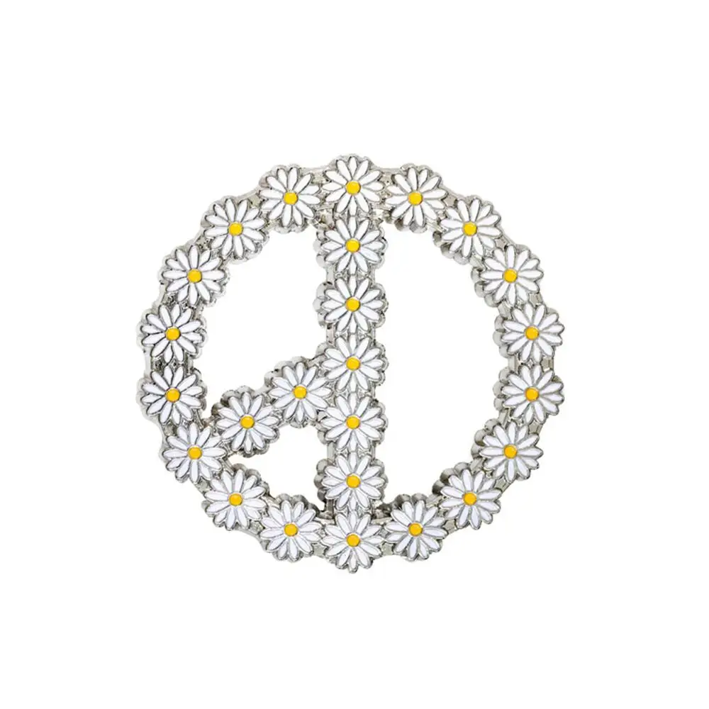 1PC de la Moda de diamantes de imitación GD Broche de Luz Flor de la Margarita Botón de Pines del Dril de algodón de la Ropa Pernos de la Solapa Para Mujer de la Joyería Regalos - 4