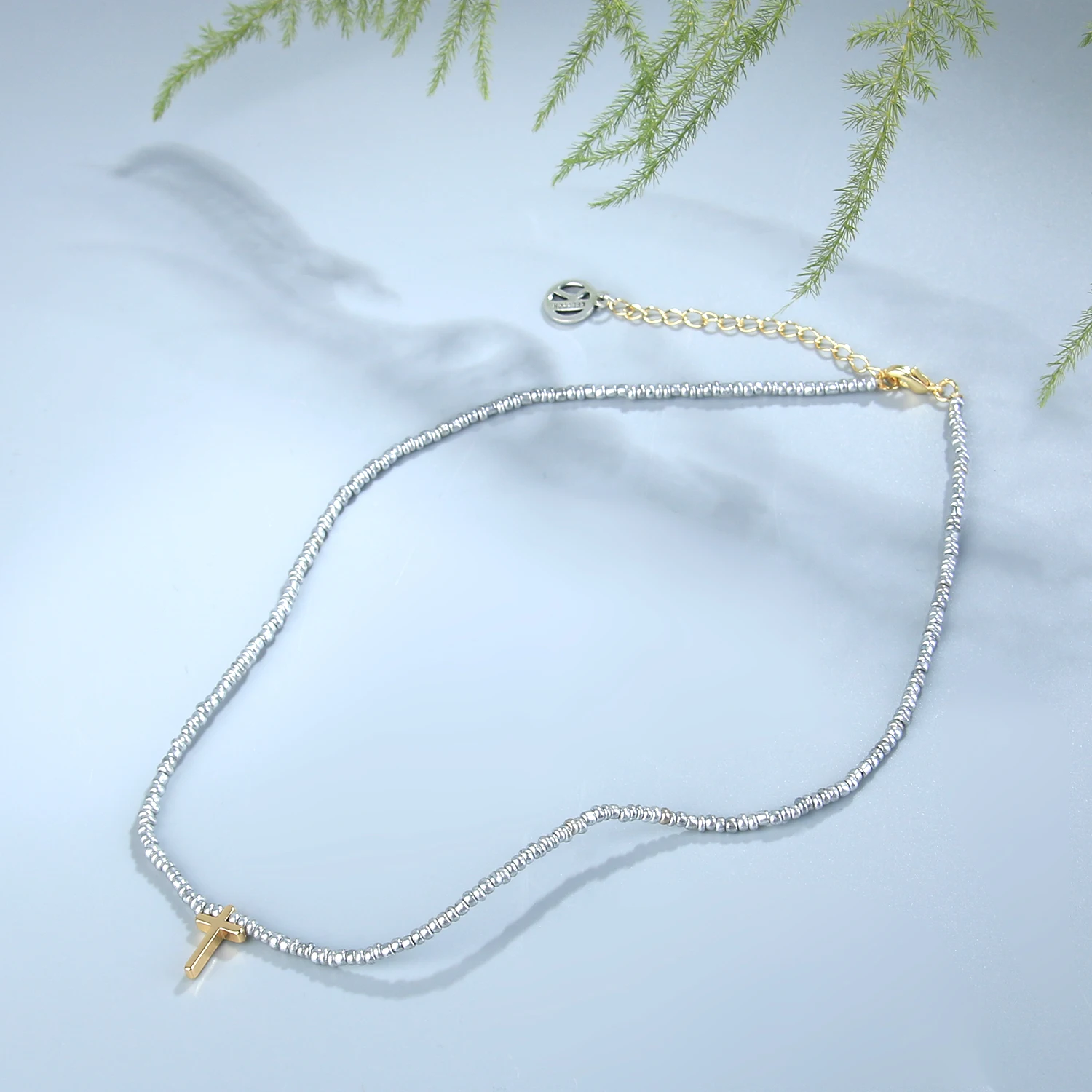 KELITCH Mujeres Miyuki Cruz Colgante de Collares de Perlas de Cristal Collar de la Amistad de la Joyería Gargantillas hechas a Mano Joyería al por mayor - 4