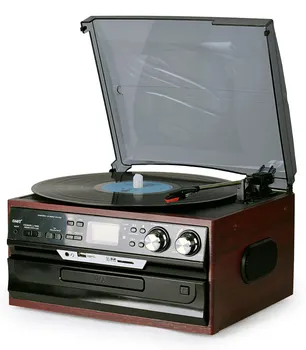 NUEVO MF-17CD moderno reproductor de discos de vinilo de estilo Europeo CD/FM radio U disco de la tarjeta SD LP retro de audio vintage tocadiscos gramophon