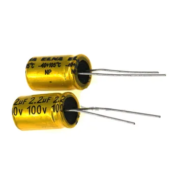 10PCS Electrodo Menos Condensador Electrolítico NP100V de 1 uf/2.2/3.3 UF/ Divisor de Audio de Alta Fiebre No polares Cuerno