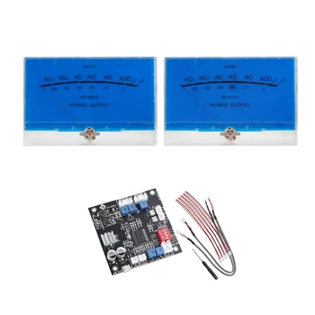2pcs Medidor de VU Clase de Un Amplificador de Potencia Medidor de DB P-200 Clásico el Lago Azul de Audio de Nivel Medidor de Potencia CON tarjeta de Controlador