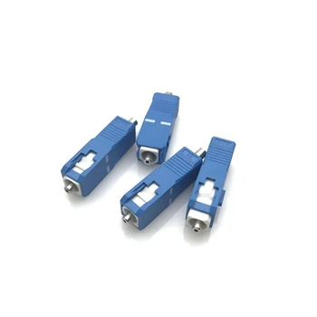 Jinzhi vende SC 500um conector de empalme SC de fibra óptica del conector de la interfaz de virola de metal accesorios