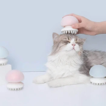 Youpin gato masaje peine de Medusas de Alimentos modelo de silicona de grado de la ión Negativo anti-estáticos Húmedo y en seco