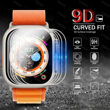 Vidrio templado para el Apple Watch Ultra 49mm Protector de Pantalla Anti-Arañazos para el Apple Watch de la Serie Ultra 49mm Smartwatch