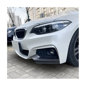 Para BMW Serie 2 F22 F23 M-Sport 2015-2019 MP Parachoques Delantero Ángulo de Labio Difusor Splitter Spoiler Protector de Fibra de Carbono