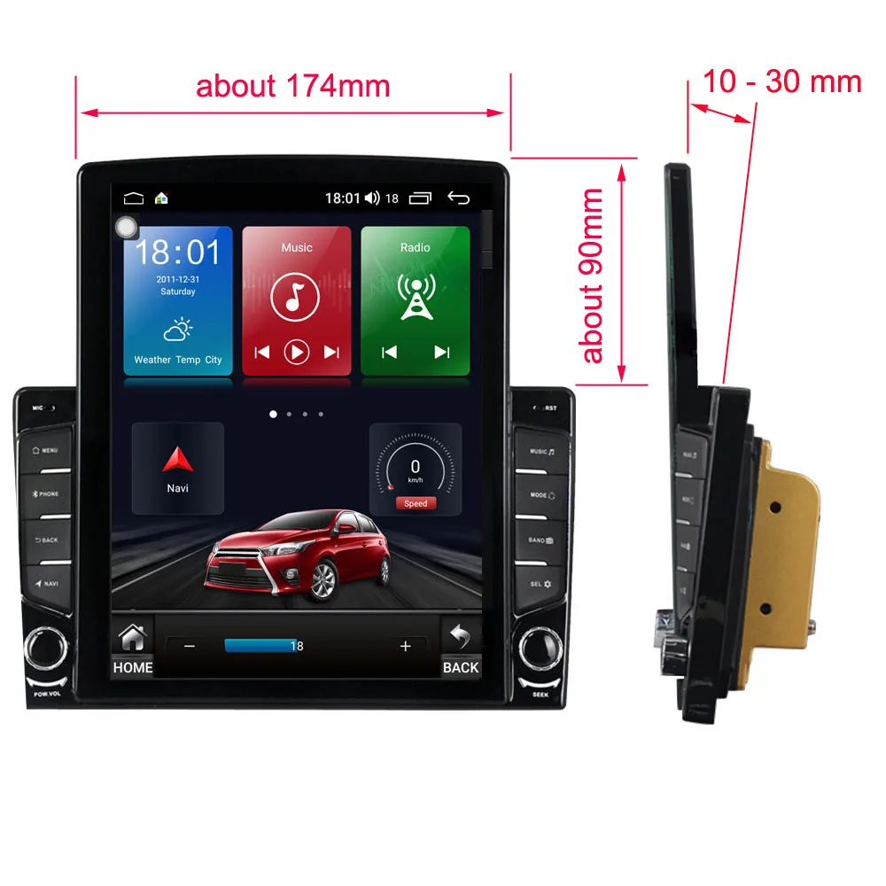 6G+128GB Android 10 Para KIA K3 Rio 2015 2016 2017 2018 Multimedia del Coche Tesla Jugador de la Unidad principal de Audio de la Radio Navigtion GPS IPS - 5