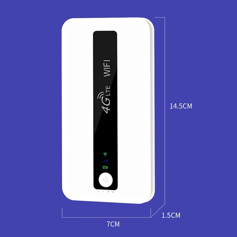 4G 150 mbps Router WiFi 2.4 GHz Wireless Hotspot Dispositivo Pantalla LCD 10000mAh Batería Incorporada LTE WiFi del Módem de Tarjeta SIM Router - 5