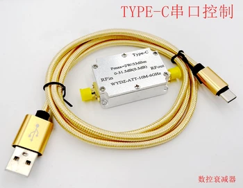 1pc de TIPO C, 10M-6GHZ 2W CNC atenuador de paso de 0.5 DB de 0 a 31.5 db