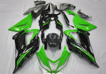 Nuevo molde Plástico ABS Carenado Moto kit de Ajuste Para Kawasaki Ninja ZX6R 636 ZX-6R 2013 2014 2015 2016 2017 2018 Verde Negro