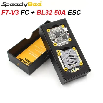 SpeedyBee F7 V3 50A Pila F722 de Control de Vuelo BL32 50A 4in1 ESC3~6S Lipo con Blackbox Analizador Adecuado para FPV Freestyle Drone