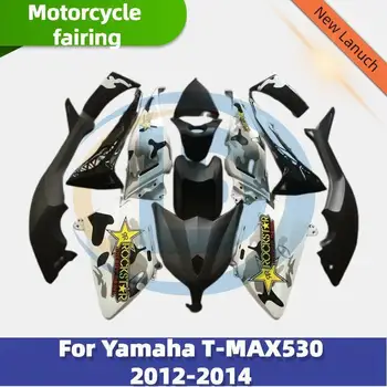 PARA YAMAHA TMAX530 Tmax 530 2012 2013 2014 de la Motocicleta del ABS Carenado Kit de carrocería T-MAX 530 12 13 14 Nuevas Blanco Gris Carenado