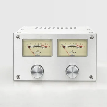 1710 Cuatro lados del Disipador de Calor Retro de Aluminio de Doble indicador Chasis del Amplificador de Audio el Caso de BRICOLAJE Personalizable Multi-propósito Recinto