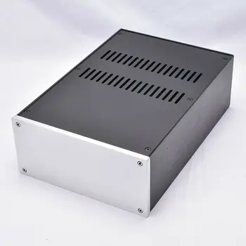 GZLOZONE Completo de la Carcasa de Aluminio del Caso del Amplificador de Potencia Chasis de la fuente de alimentación de la Caja de 220*100*311mm L14-34