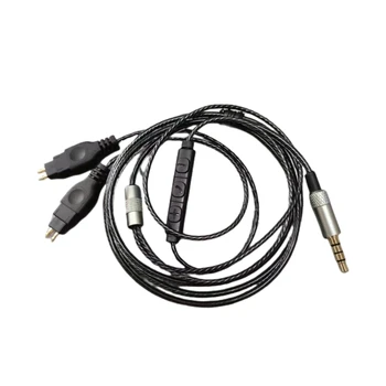 Durable del PVC Cable de los Auriculares para HD580 HD650 del Cable de los Auriculares Mejorado la Calidad de Sonido
