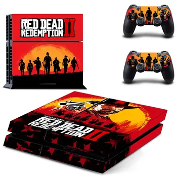 Juego Red Dead PS4 Piel etiqueta Engomada de la Calcomanía de la Cubierta Para la Consola PlayStation 4 & Controlador de Pieles de Vinilo