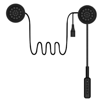 1Set MH01 de la Motocicleta de Bluetooth CSR Casco Auricular Negro Casco de Auriculares con Micrófono