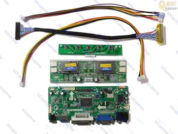 (Compatible con HDMI+DVI+VGA)pantalla LCD del Controlador de la Junta de Lvds Inversor Diy Kit de Monitor de 21.6 pulgadas CLAA216WA01 1366X768