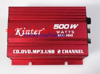 por DHL o Fedex 20 conjuntos de Kinter Automático de Potencia de Subwoofer Amplificador de Car Audio Amplificador Estéreo de alta fidelidad de 12V de 2 canales USB Mini Digital
